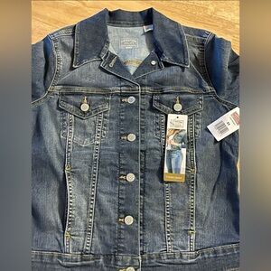 XS New Levi's Original Trucker Jacket Women's Blue Stretch BNWTS